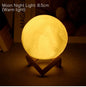 D5 8Cm Moon Lamp - Enchanting LED Night Light with Stand, Perfect for Bedroom Decor & Kids' Gifts, Ideal Xmas Present